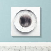 モノクロコーヒーのグラウンドテクスチャ抽象芸術第3条 キャンバスプリント (インサイチュ (ウッドフロア))