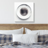 モノクロコーヒーのグラウンドテクスチャ抽象芸術第3条 キャンバスプリント (インサイチュ (寝室))