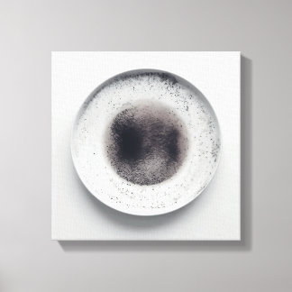 モノクロコーヒーのグラウンドテクスチャ抽象芸術第3条 キャンバスプリント