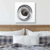 モノクロコーヒーのグラウンドテクスチャ抽象芸術第8条 キャンバスプリント (インサイチュ (寝室))