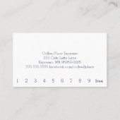 モノクロコーヒー豆シンプルロイヤリティパンチカード ロイヤリティカード (裏面)