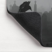 モノクロゴシックカラス マウスパッド (コーナー)