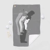 モノクロゴルファーのタオル「インザスイング」 ゴルフタオル (インサイチュ)