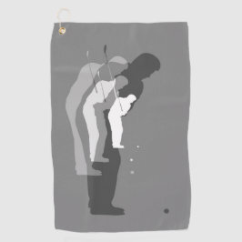 モノクロゴルファーのタオル「インザスイング」 ゴルフタオル