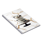 モノクロゴールド フローラルティアケーキ ブライダルシャワー ノートブック (右側)