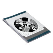 モノクロサークルデザイン手帳 ノートブック (右側)