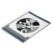 モノクロサークルデザイン手帳 ノートブック (左側)