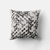 モノクロジオメトモダンリメタボールパターン クッション (裏面)