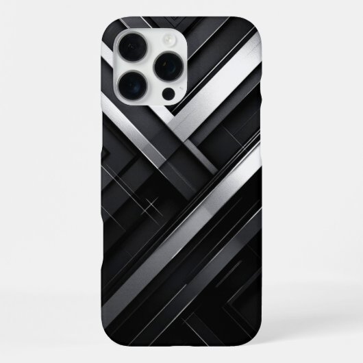 モノクロジオメトリ iPhoneケース (裏面)