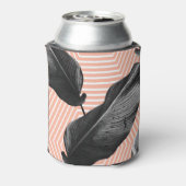 モノクロジャングルパーム葉 缶クーラー (缶裏面)