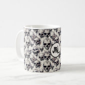 モノクロスカル コーヒーマグカップ (正面左)