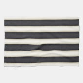 モノクロストライプファンタジー キッチンタオル (横)