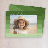 モノクロストライプ – 緑 – 1枚メリー写真 シーズンカード