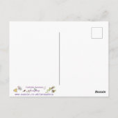 モノクロセミアコースティックギターラインスケッチ ポストカード (裏面)