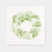 モノクロセロリーグリーンリース紙ナプキンズ スタンダードカクテルナプキン (正面)