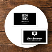 モノクロソーシャルメディアマネージャーQRコード 名刺