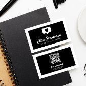 モノクロソーシャルメディアマネージャーQRコード 名刺