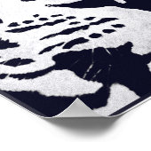 モノクロタイガー（レイベン付） ポスター (角)