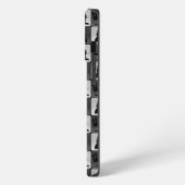モノクロチェスパターン iPhoneケース (左側面)