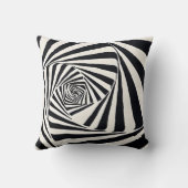 モノクロチャーム – ブラック&ホワイトファームハウススタイル クッション (裏面)