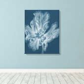 モノクロチューリップII キャンバスプリント (インサイチュ (ウッドフロア))