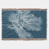 モノクロチューリップII スローブランケット (正面)