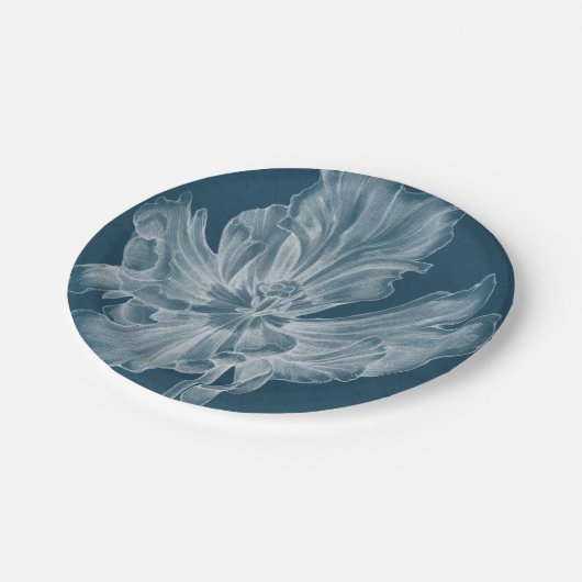 モノクロチューリップII ペーパープレート (アングル)