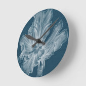 モノクロチューリップII ラウンド壁時計 (傾斜)