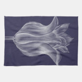 モノクロチューリップIII キッチンタオル (横)