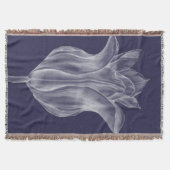 モノクロチューリップIII スローブランケット (正面)