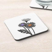 モノクロデイジー コースター (左側)