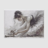 モノクロデコパージュ プリマバレリーナ 薄葉紙 (正面)