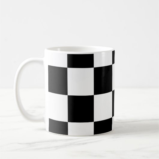 モノクロデザイン コーヒーマグカップ (左)