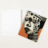 モノクロトライバルウーマンポートレートアート プランナー手帳 (ディスプレー)