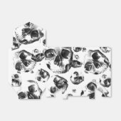 モノクロドクロ スカルアート パターン フェイバーボックス (折り畳みなし)