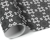 モノクロドット・パターン ラッピングペーパー (ロールコーナー)