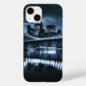 モノクロニューヨークスカイライン夜景 Case-Mate iPhoneケース (裏面)