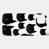 モノクロネコデザイン。 Case-Mate iPhoneケース (裏面 (横))