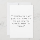 モノクロネームカメラ自然離れフラットカード (裏面)