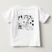 モノクロハイコントラスト ベビーTシャツ (裏面)