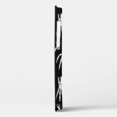 モノクロハロウィーンの継ぎ目のない模様と骨。  Case-Mate iPhoneケース (裏面 / 左)