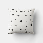 モノクロハートミニマル愛 クッション (裏面)