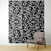 モノクロハート柄プリント タペストリー (インサイチュ)