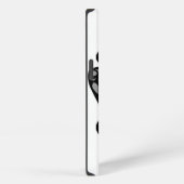 モノクロハープモノグラム iPhoneケース (右側面)
