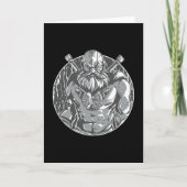 モノクロバイキング戦士 カード (正面)