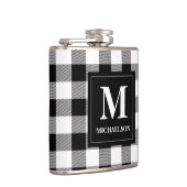 モノクロバッファローチェック フラスク (右)