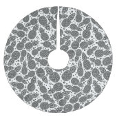 モノクロパイナップル ブラッシュドポリエステルツリースカート (正面)