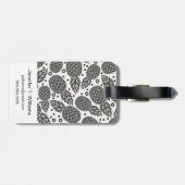 モノクロパイナップル|モノグラム ラゲッジタグ (裏面横)