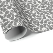 モノクロパイナップル ラッピングペーパー (ロールコーナー)