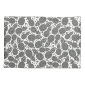 モノクロパイナップル 枕カバー (裏面-左)